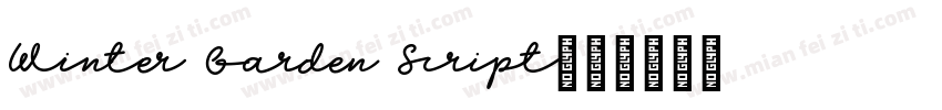 Winter Garden Script字体转换